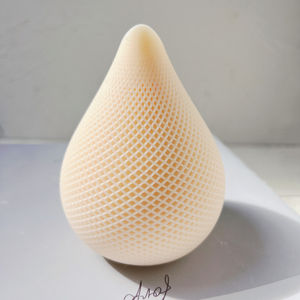 Vela de silicona con diseño de gota de agua, molde decorativo moderno de dos diseños geométricos redondos a rayas, espiral de remolino, cera de soja - Product Image 4