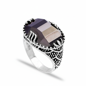 Onyx Stone Oval Shape Ottoman <b>Men</b> <b>Ring</b> Jewelry Man Jewellery Wholesale Handcrafted Authentic 925 Sterling <b>Silver</b> <b>Men</b> <b>Ring</b> - Product Image 2