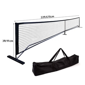 Tùy Chỉnh Xách Tay Pickleball <span class=keywords><strong>Net</strong></span> Với Bánh Xe Quy Định Kích Thước 22 Ft Kim Loại Ổn Định Khung Chơi Trong Nhà Hoặc Ngoài Trời Pickleball <span class=keywords><strong>Net</strong></span> - Product Image 2