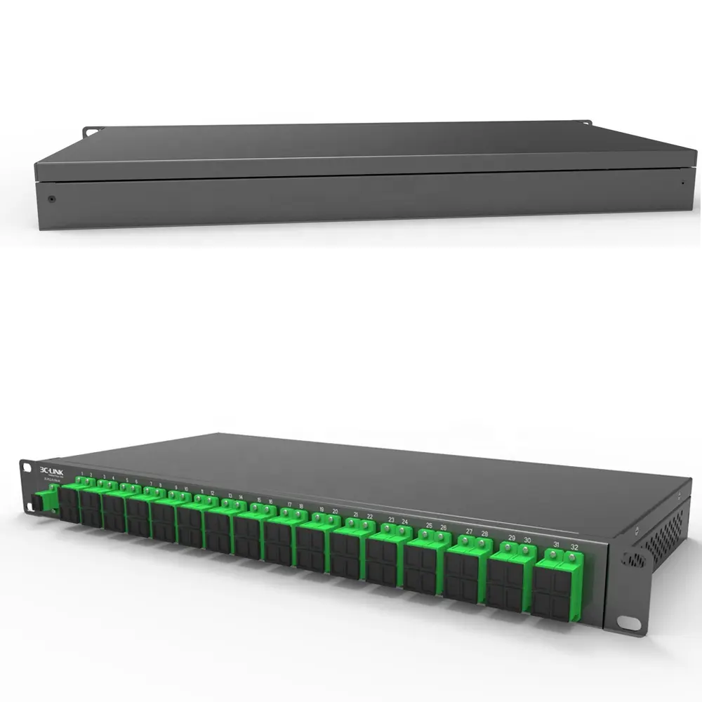 128 DWDM 광섬유 MUX DEMUX 파장 부문 추가 드롭 멀티플렉서