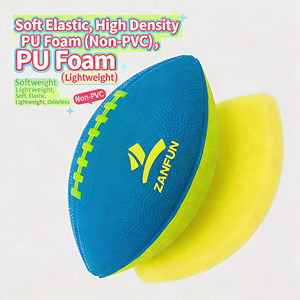 ZANFUN - Juguete de Fútbol Clásico para Niños, Mini Balón de Espuma Suave para Lanzar y Atrapar, Balón de Espuma de PU para Interiores y Exteriores - Product Image 1