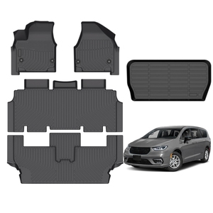 Sterke En Duurzame Custom-Fit Mat Classic Car Mat 5d Auto Tapijten All Weather Auto Matten Voor Chrysler Pacifica Select 7 Zitplaatsen 2025 - Product Image 2