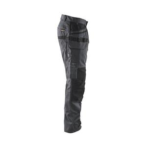 BLAKLADER - 149613309699D120 Pantalones de servicio elásticos con bolsillos para uñas Gris medio/Negro-PANTALONES DE TRABAJO EAN 7330509689950 - Product Image 3