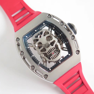 Luxury Hollow Mechanical Watch Automatic Movement 3BAR Water Resistant Skull Dial Silver Stainless Steel Case - Product Image 2