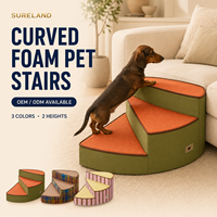 Escalier pour animaux de compagnie en plastique, adapté à toutes les saisons, pour chiens de petite/moyenne taille, antidérapant, amovible, lavable, respirant, rampe pour chien pour usage intérieur