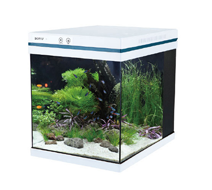 Factory Wholesale Intelligent Aquarium Fish tank Aquarium Right Angle Water Grass Tank Glass Fish Tank