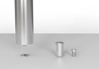 Montour Line Mini Socle pour barrière de ceinture amovible Stanchions