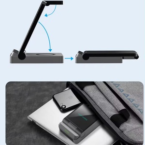 แท่นชาร์จไร้สาย PD แบบพกพา3-in-1 OEM 15W แบบพับได้อเนกประสงค์สำหรับ iPhone Series ที่ชาร์จไฟฟ้า3 One - Product Image 5