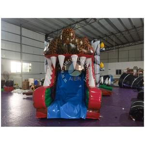 Castello Gonfiabile Commerciale Personalizzato a Tema Dinosauro per Bambini con Scivolo e <span class=keywords><strong>Area</strong></span> Salto - Prezzo di Fabbrica - Product Image 6