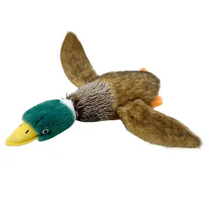 Pet Mallard Duck Dog Toy Bird Plush Puppy Dog Chew Toy Pheasant Chicken plush dog toy with squeaker