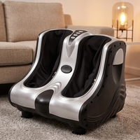 Masseur électrique de mollets et pieds à télécommande, compression d'air, shiatsu, pétrissage et chauffage, pour la relaxation à domicile (vente en gros)