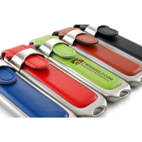 Cadeaux personnalisés, gadgets originaux, fabrication OEM acceptée, clé USB en cuir PU 16 Go, clé USB 8 Go 16 Go 32 Go 64 Go, cadeau promotionnel 3.0 2.0