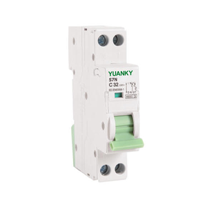 Disjoncteur miniature en plastique YUANKY S7N MCB 1P 2P avec plaque de signalisation et indication rouge/verte pour circulation d'air - Product Image 3