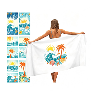 Serviette en microfibre anti-sable à séchage rapide avec logo personnalisé, directement de l'usine, pour la natation, la plage et l'usage quotidien - Product Image 1