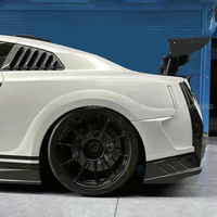 Nouveauté : persiennes latérales arrière en fibre de carbone style TS pour Nissan GTR R35