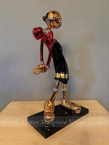 Fibra <span class=keywords><strong>de</strong></span> vidrio Colorido <span class=keywords><strong>Felix</strong></span> el gato Ornamento Escultura Galvanizado Pop Art - Product Image 2