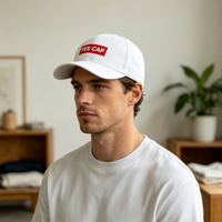 Casquette de baseball unisexe brodée sur mesure, logo personnalisé, en tissu, réglable, style « Dad Hat » pour le sport décontracté et le streetwear