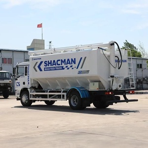 Camión Cisterna para Alimentación de Ganado Shacman 4x2 de 12 Toneladas con Descarga Hidráulica por Tornillo sin Fin para Logística de Granjas Avícolas - Product Image 4