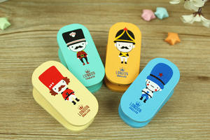 Mini <span class=keywords><strong>grapadora</strong></span> de madera con diseño de dibujos animados para niños, juguete de papelería. - Product Image 4