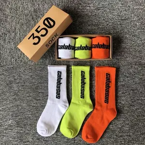 3-Pair Gift Box Soft And Non Slip Mens Bamboo Crew Socks Logo Socks Custom