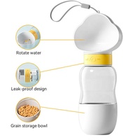 Bouteille d'eau portable anti-fuite pour chien, bol de voyage pour chien, gobelet pliable pour animaux de compagnie