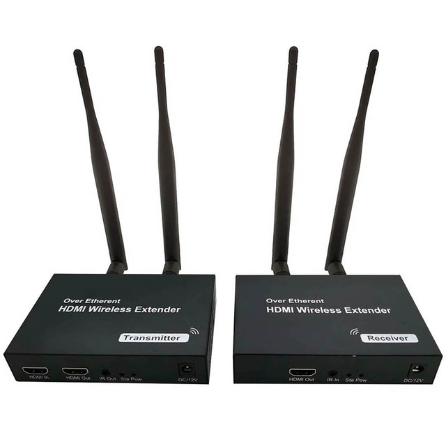 Wireless HDMI Transmitter Receiver HDMI Extender Pair 2.4/5G for Streaming Video and Audio to Monitor From Laptop/Pc/HDTv Box
