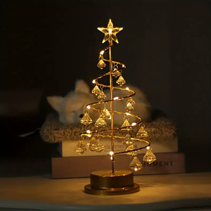 LED Iron Art Crystal Christmas Five-pointed Star Christmas Tree Light Diamond Room Bedroom Decoration Night Lamp - Product Image 4