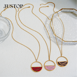 Collares de Moda con Colgante de Eslabones Estilo Europeo y Americano, Chapados en Oro y Plata, de Acero Inoxidable, Resistentes al Agua, Personalizados al por Mayor, OEM/OEM - Product Image 2