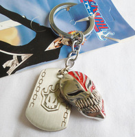 Meilleures ventes en gros : Collier porte-clés pendentif Crâne de Feu Ichigo Kurosaki Anime pour Hommes