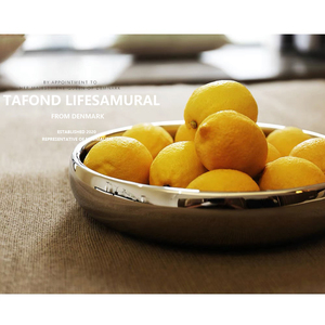 Plato de fruta de acero inoxidable 304 de estilo nórdico, modelo Simple, cesta de frutas para Casa Alemana, plato de joyería de Metal clásico, decoraciones - Product Image 5