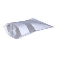 Sachet Doypack en papier kraft de qualité alimentaire pour biscuits, noix, fruits secs, avec fermeture éclair et fenêtre de présentation, pour la vente en gros