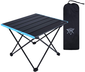 Tentes de camping avec table de camping portable, table en aluminium ultralégère avec sac de rangement, installation facile avec sac de transport - Product Image 1
