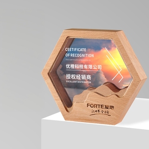 Trofeo de cristal creativo, diseño libre, tema deportivo de madera maciza, personal de alto grado, Reunión Anual, premio, recuerdo de Honor - Product Image 5