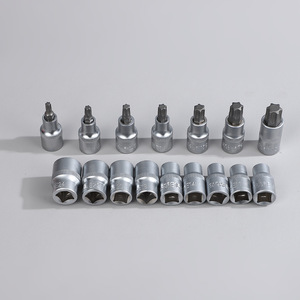 Yili Hardware 16Pc 1/2 In Torx <b>Socket</b> Set Chrome Plated Industrial Automotive Repair - Product Image 2