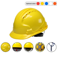 Casque de protection en PP personnalisé OEM ODM avec logo et couleur, type V sans fentes, 4 points de suspension, Dolnesrn AQM Factory