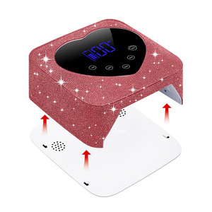 Lampe UV rechargeable 72W pour ongles, rose diamant, sans fil, sécheur de gel, 30 perles, 9600mAh pour manucure - Product Image 5