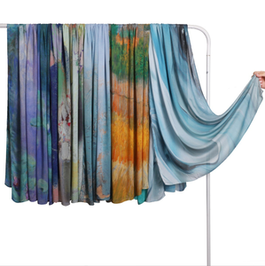 Dupatta en mousseline de soie echarpe en cachemire pur chale en cachemire pur chale en <b>pashmina</b> hijab en rayonne et elasthanne - Product Image 4