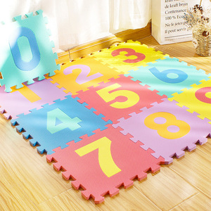 Tapis de jeu en mousse EVA, tapis de sol emboîtable, alphabet et chiffres, caoutchouc USSE, idéal pour bébé qui rampe - Product Image 1