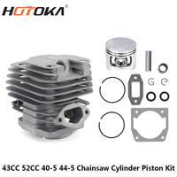 Kit cylindre de tronçonneuse HOTOKA 45cc/52cc/58cc comprenant piston + anneau + cercle + joint pièces de rechange de scie à chaîne à essence cylindre pour 5200