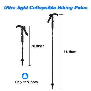 Giải phóng mặ<span class=keywords><strong>t</strong></span> bằng cổ phiếu bán alpenstock leo núi cực bền có thể thu vào đi bộ đường dài dính với EVA xử lý chống sốc leo núi mía - Product Image 2