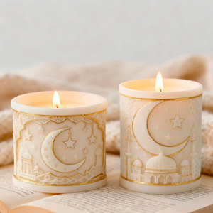 Moon Scented <b>Candle</b> Silicone <b>Mold</b> DIY Star Crescent Plaster Epoxy Decorative <b>Mold</b> - Product Image 3