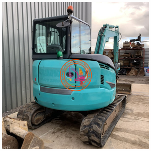 Mini pelle hydraulique sur chenilles d'occasion Kobelco Sk55sr 6 tonnes du Japon avec roulement, modèle 2021, haute efficacité - Product Image 6