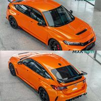 Film de protection de peinture auto-cicatrisant en TPU couleur orange satiné pour voiture