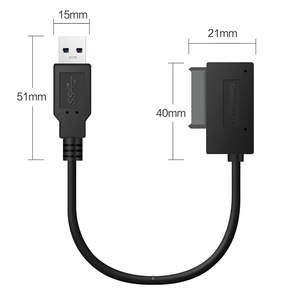 E-yield Slimline Sata To Usb 3.0 Adapter Cable For External <b>Optical</b> <b>Drive</b> - Product Image 4