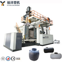 Machine de soufflage par extrusion à 3 couches avec réservoir d'eau de 5000 L pour la production de seaux à eau en plastique HDPE, lubrification automatique