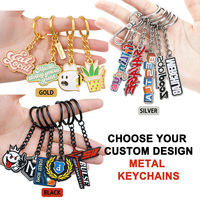 Porte-clés Personnalisés en Alliage de Zinc OEM, Émail Dur/Souple 2D/3D, avec Logo, Souvenir en Métal pour Vente en Gros