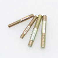 Carbon Steel Galvanized Rainbow Zinc Yellow Zinc Double End Studs Hex Threaded Rod