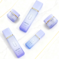 Kit d'emballage de flacons et de pots de soin de la peau de luxe au design unique, colorés, 40 ml, 100 ml, 120 ml, 50 g, 30 g