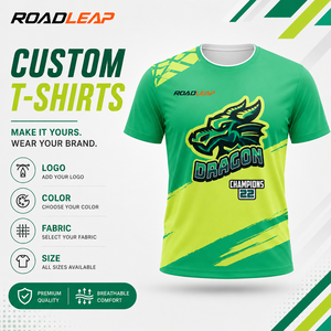 T-shirts personnalisés avec impression par sublimation, t-shirt d'e-sport pour hommes, uniforme d'équipe sportive d'été, design gratuit, t-shirts à motifs de dessins animés - Product Image 1