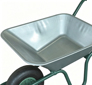60 L 120 kg Steel Garden Wheelbarrow Hand Cart Utility <b>Trolley</b> for Landscaping 16 in wheel - Product Image 3